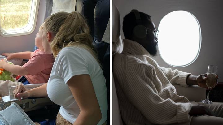 Dad sparks debate after he flies first class while his wife and children sit in economy