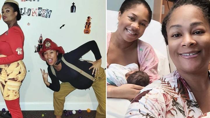Best friends who fell pregnant together for the second time give birth two days apart