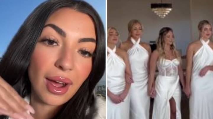 Bride lets bridesmaids wear white to wedding as she claims she doesn't need the attention