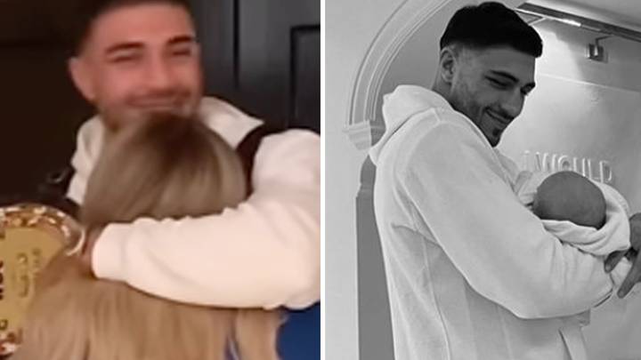 Molly-Mae gives Tommy Fury hero's welcome as he returns home from Jake Paul fight