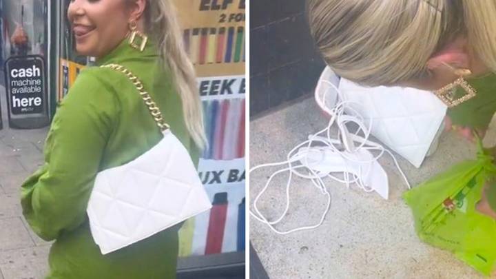 Woman is called a 'genius' after ditching high heels for plastic bags on night out