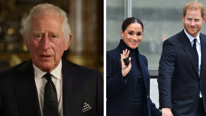 King Charles 'expresses his love' for Harry and Meghan in first official speech