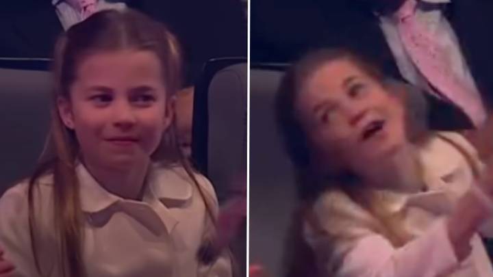 Princess Charlotte 'dabs' during very serious coronation concert moment