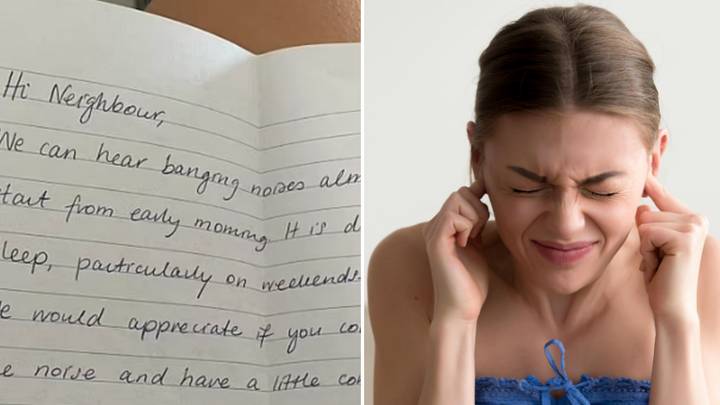 Angry neighbour writes note complaining about noise from kids between 7am and 7pm