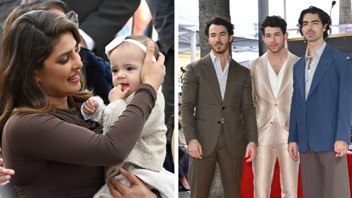 Nick Jonas and Priyanka Chopra's baby girl is seen for the first time