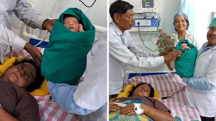 Woman becomes one of the oldest people in the world to give birth after trying for decades