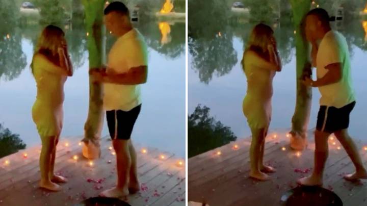 Moment Groom-To-Be Drops £1,000 Engagement Ring Into Lake