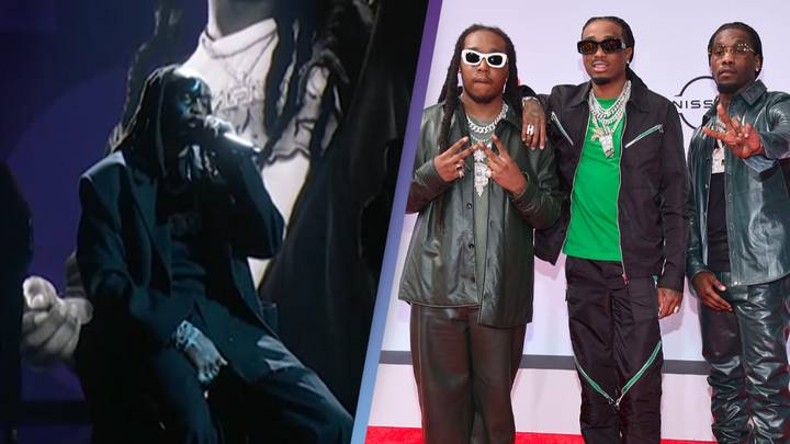 Migos rapper Quavo pays tribute to Takeoff in emotional Grammys performance