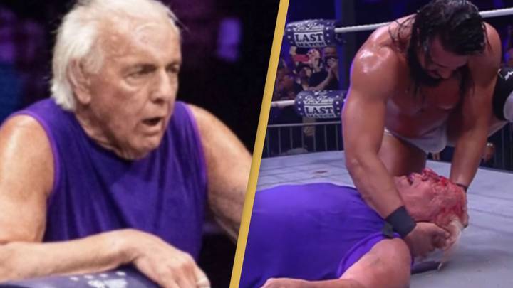 WWE legend Ric Flair actually passed out twice during his last ever wrestling match