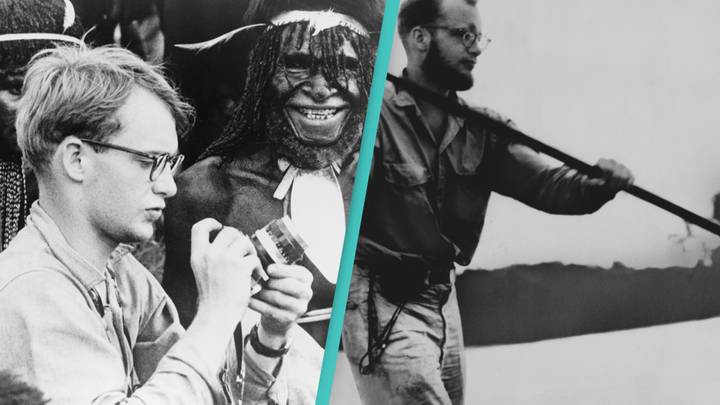 One of the last known photos of Michael Rockefeller with the cannibal ...