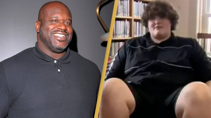 Shaq sends specially designed shoes to 14-year-old boy who is 6ft 10 with size 23 feet