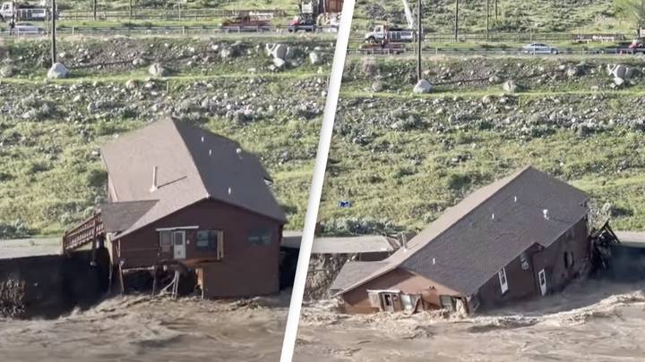 House Collapses Into River Amid 'Unprecedented' Yellowstone Flooding