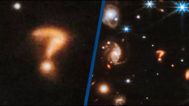 James Webb Telescope captures bizarre galaxy that looks like a question
