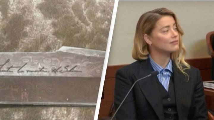 Knife Amber Heard Gave To Johnny Depp With Inscribed Message Shown In Court