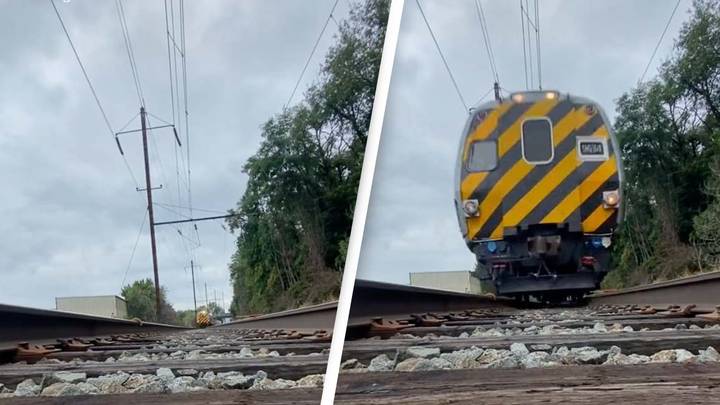 Phone Left On Train Track Captures Terrifying Speed Of Incoming Train