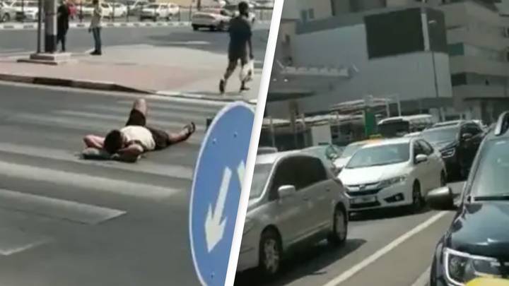 TikToker arrested after sleeping on middle of busy Dubai road for video