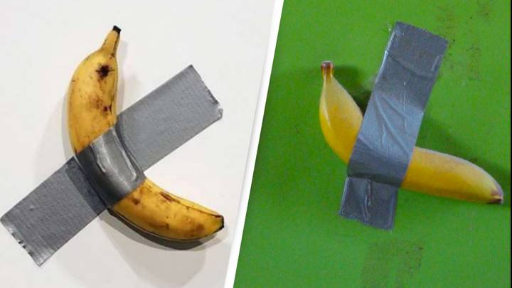 Artist sued over taping banana to wall