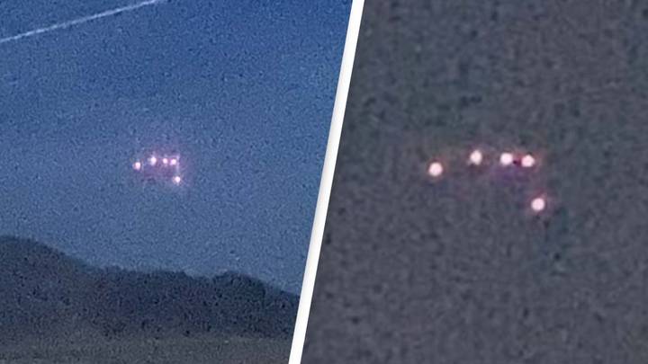 Mass UFO sighting above California military base as new video footage released