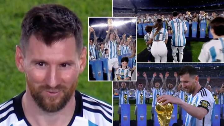 'Goosebumps' - Lionel Messi's reaction to lifting the World Cup for second time is even BETTER than his first time