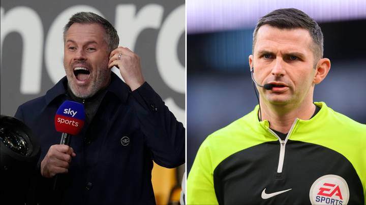 Jamie Carragher told to ‘behave’ after Man United referee joke
