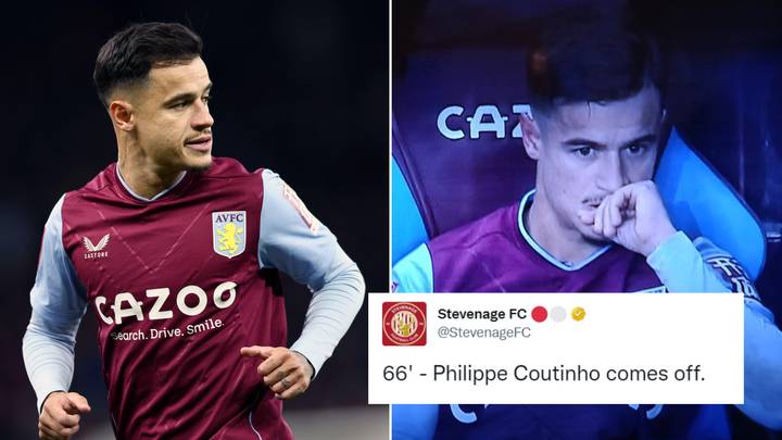 Philippe Coutinho brutally mocked by Stevenage DURING their FA Cup clash against Aston Villa