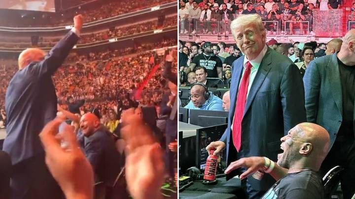 Crowd Riot At Ringside Crowd erupts at UFC 287 after they spot Donald Trump at ringside next ...