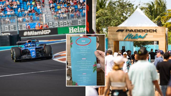 Fans are in disbelief over the price of hospitality food at the Miami Grand Prix