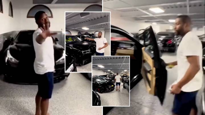Floyd Mayweather shows off his illustrious car collection with the former world champion boasting dozens of impressive motors