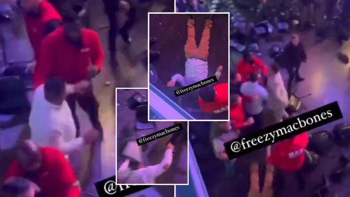 Boxing fan floored in brawl by chair after Tyson Fury's cousin is knocked out