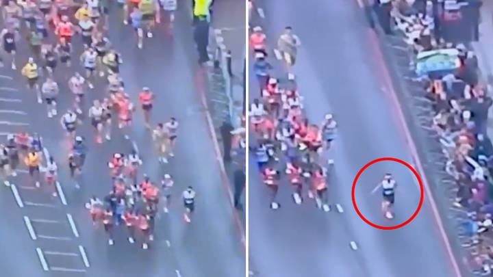 London Marathon man sprints 'past the elite athletes' at beginning of race to hold incredible 10-second lead, he's become a 'legend'