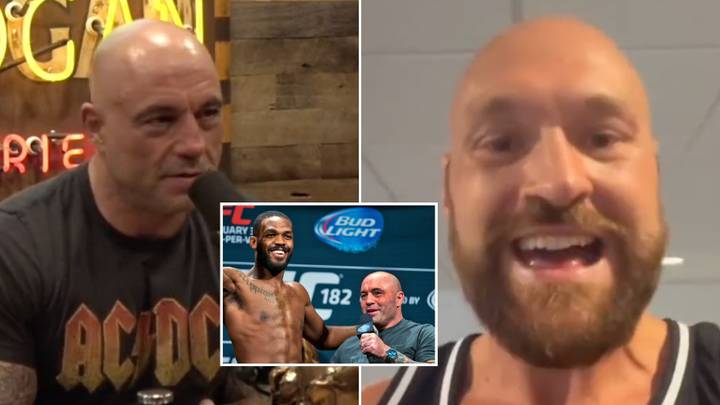 Jon Jones leaps to Joe Rogan's defence after Tyson Fury brutally calls him out