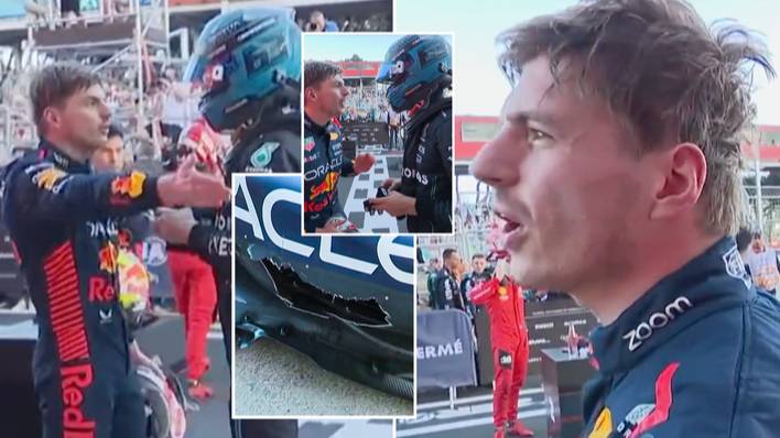 Max Verstappen appears to call George Russell a ‘d***head’ after Azerbaijan sprint race
