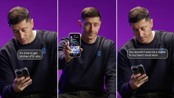 Robert Lewandowski reads out comments that Barça Women players receive daily in powerful message
