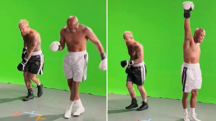 Jake Paul and Anderson Silva filmed having a dance-off ahead of their huge fight