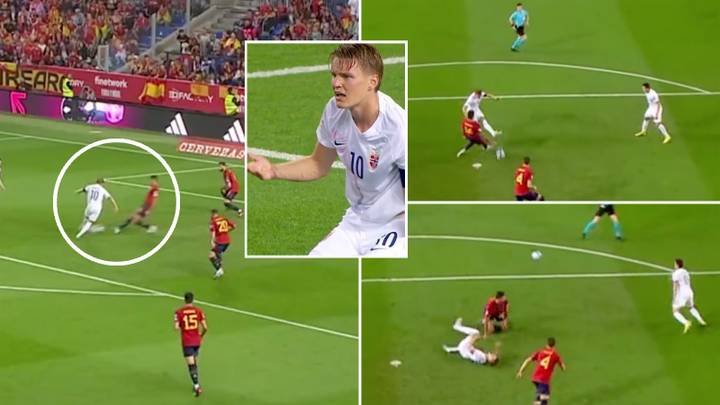 Man City's Rodri accused by Arsenal fans of trying to 'end Martin Odegaard's season' during Spain vs. Norway