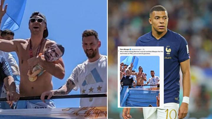 Piers Morgan hits out at Lionel Messi AGAIN, says he should stop Martinez from 'humiliating' Mbappe