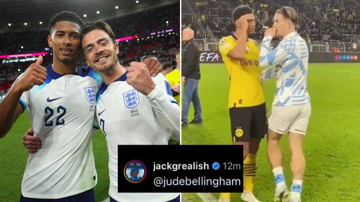 'Agent Jack Grealish' – eagle-eyed fans spot Man City star's cheeky message to England teammate Jude Bellingham