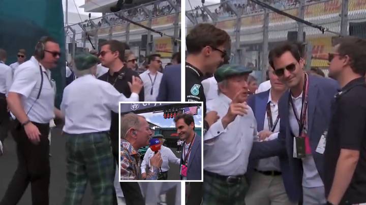 Sir Jackie Stewart praised for helping Martin Brundle get an interview with Roger Federer
