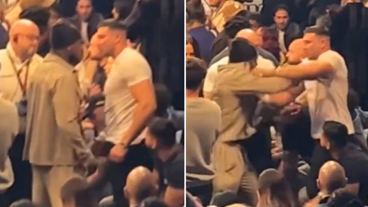 New footages shows the exact moment it all kicked off between Tommy Fury and Idris Virgo