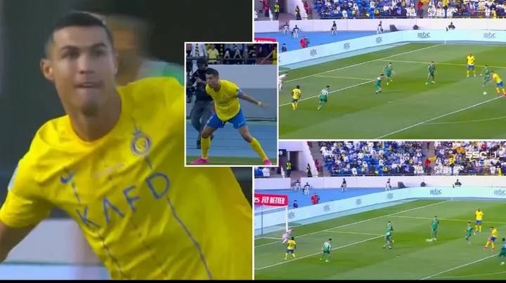 Cristiano Ronaldo nets stunning strike with weak foot in Al Nassr's game against Raja