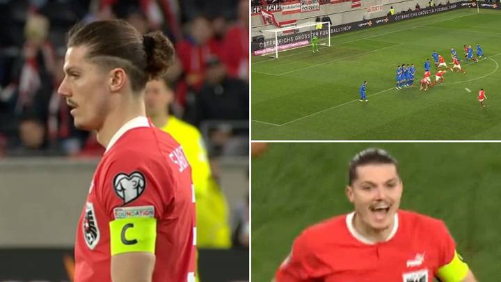 Fans want Marcel Sabitzer to be Man Utd's first-choice free-kick taker after screamer for Austria