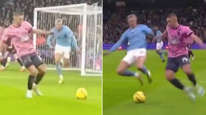 Manchester City may have been lucky Erling Haaland wasn't sent off