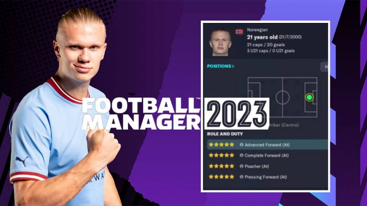 Erling Haaland's stats on Football Manager 2023 are insane, he's already causing bugs in the game