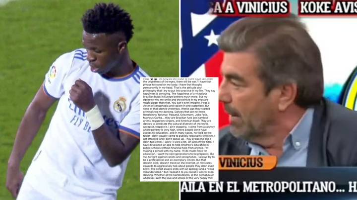 Vinicius Jr releases defiant statement after Spanish agent's 'monkey' slur