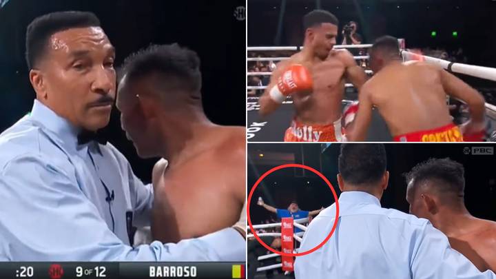 The 'worst stoppage in boxing history' happened last night, fans call for the referee to be fired