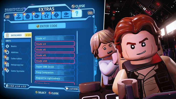 Modtager større Beliggenhed Lego Star Wars: The Skywalker Saga Cheat Codes