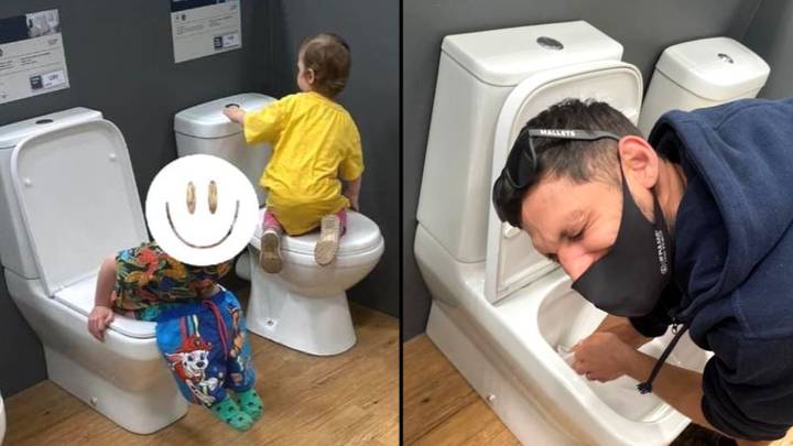 Parents Have To Retrieve Child's Poo From Display B&Q Toilet