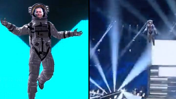 Johnny Depp jokes he needs work as he appears as Moonman at MTV VMAs