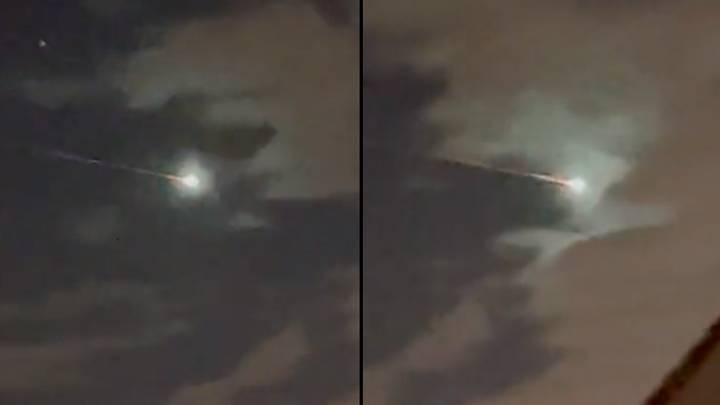 'Fireball' spotted shooting through sky in UK