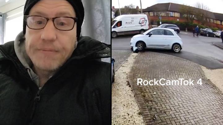 Man who refuses to move rock on his driveway demonstrates 'how easy it is to see'